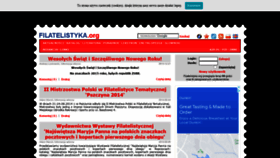 What Filatelistyka.org website looked like in 2021 (2 years ago)