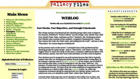 What Fallacyfiles.org website looked like in 2021 (2 years ago)