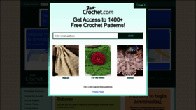 What Free-crochet.com website looked like in 2021 (2 years ago)