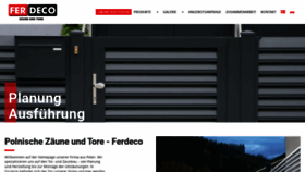 What Ferdeco.de website looked like in 2021 (2 years ago)