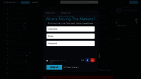 What Financialjuice.com website looked like in 2021 (3 years ago)