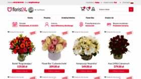 What Florist24.pl website looked like in 2021 (2 years ago)
