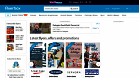 What Flyerbox.ca website looked like in 2021 (4 years ago)
