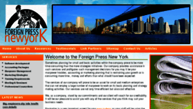 What Foreignpressnewyork.com website looked like in 2011 (13 years ago)
