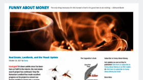 What Funny-about-money.com website looked like in 2021 (2 years ago)