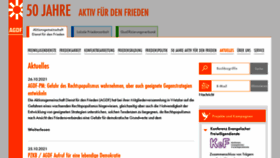 What Friedensdienst.de website looked like in 2021 (2 years ago)