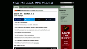 What Feartheboot.com website looked like in 2021 (2 years ago)