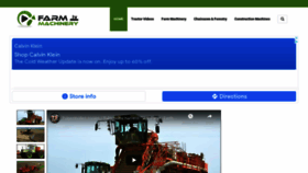 What Farmmachinery.tv website looked like in 2021 (2 years ago)