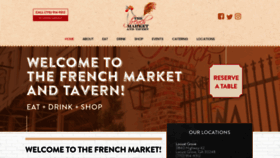 What Frenchmarkettavern.com website looked like in 2021 (2 years ago)