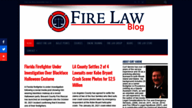 What Firelawblog.com website looked like in 2021 (2 years ago)