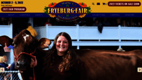 What Fryeburgfair.org website looked like in 2021 (3 years ago)