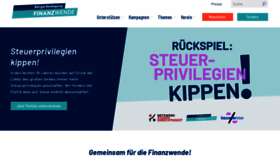 What Finanzwende.de website looked like in 2021 (2 years ago)