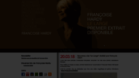 What Francoise-hardy.com website looked like in 2021 (2 years ago)
