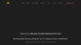 What Firebeetechnoservices.com website looked like in 2021 (2 years ago)