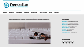 What Freeshell.de website looked like in 2021 (3 years ago)