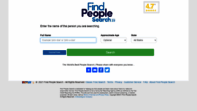 What Findpeoplesearch.com website looked like in 2021 (2 years ago)