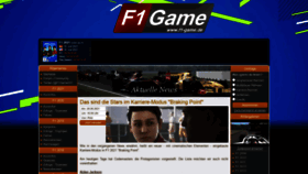 What F1-game.de website looked like in 2021 (2 years ago)