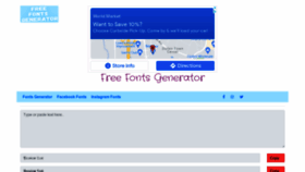 What Freefontsgenerator.com website looked like in 2021 (2 years ago)
