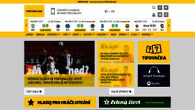 What Fortunaliga.cz website looked like in 2021 (2 years ago)