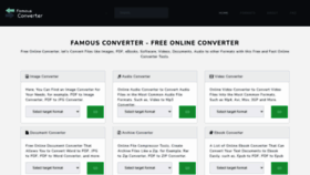 What Famousconverter.com website looked like in 2021 (2 years ago)