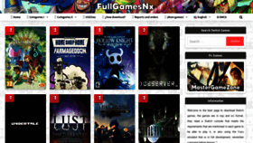 What Fullgamesnx.com website looked like in 2021 (2 years ago)