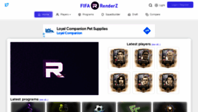 What Fifarenderz.com website looked like in 2021 (2 years ago)