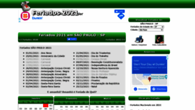 What Feriados.com.br website looked like in 2021 (2 years ago)