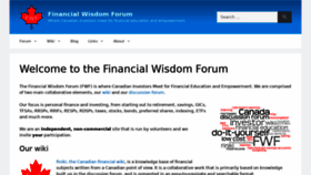 What Financialwisdomforum.org website looked like in 2021 (2 years ago)