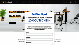 What Flexispot.de website looked like in 2021 (2 years ago)