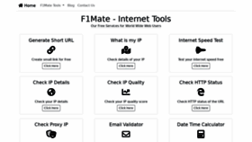 What F1mate.com website looked like in 2021 (2 years ago)