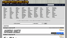 What Freefontspro.com website looked like in 2021 (2 years ago)