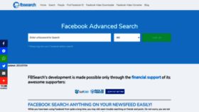 What Fb-search.com website looked like in 2021 (2 years ago)