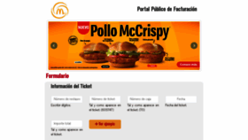 What Facturacionmcdonalds.com.mx website looked like in 2021 (2 years ago)
