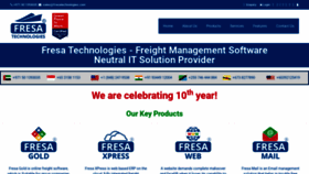 What Fresatechnologies.com website looked like in 2021 (2 years ago)