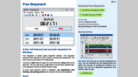 What Free-stopwatch.com website looked like in 2021 (2 years ago)