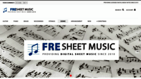 What Fresheetmusic.com website looked like in 2021 (2 years ago)