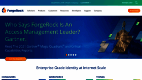 What Forgerock.org website looked like in 2021 (2 years ago)