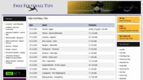 What Freefootballtips.org website looked like in 2021 (2 years ago)