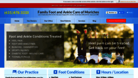 What Footcarecentermoriches.com website looked like in 2021 (2 years ago)