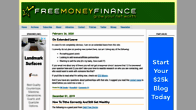 What Freemoneyfinance.com website looked like in 2021 (2 years ago)