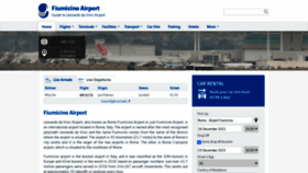 What Fiumicinoairport.net website looked like in 2021 (2 years ago)