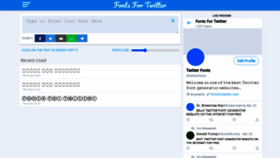 What Fontsfortwitter.com website looked like in 2021 (2 years ago)