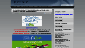 What Flybus.lv website looked like in 2021 (2 years ago)
