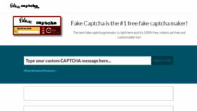 What Fakecaptcha.com website looked like in 2021 (4 years ago)