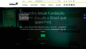 What Fundacaolemann.org.br website looked like in 2021 (2 years ago)