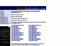 What Ferienkalender.com website looked like in 2021 (2 years ago)
