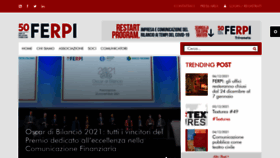 What Ferpi.it website looked like in 2021 (2 years ago)
