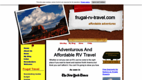 What Frugal-rv-travel.com website looked like in 2021 (2 years ago)