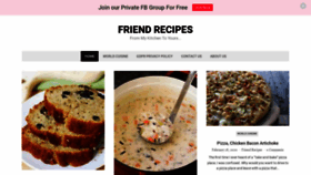 What Friendrecipes.com website looked like in 2021 (2 years ago)
