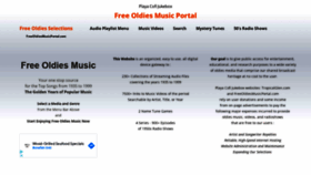What Freeoldiesmusicportal.com website looked like in 2021 (2 years ago)